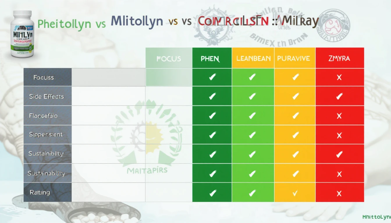Comparison of best fat burners 2025 in mitolyn vs other weight loss pills.