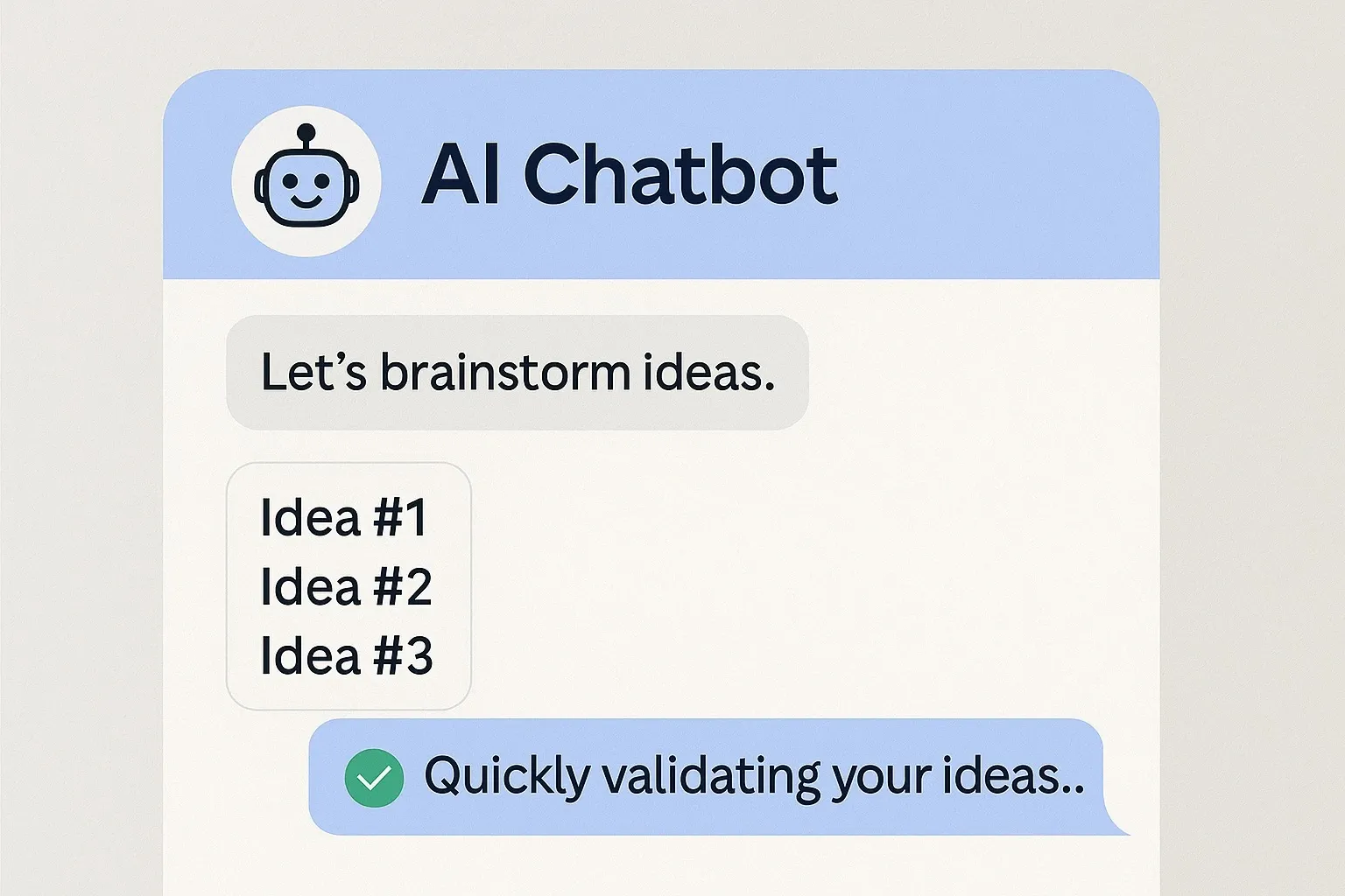 ChatGPT generating pros and cons for idea validation.