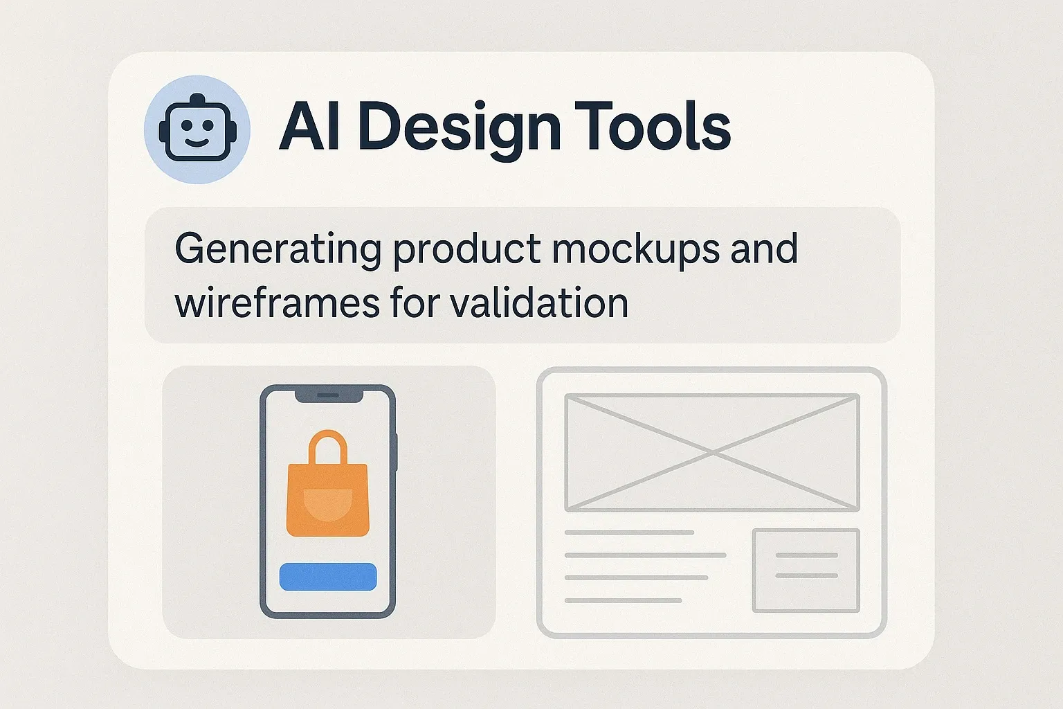 AI-generated product mockups used for idea testing.