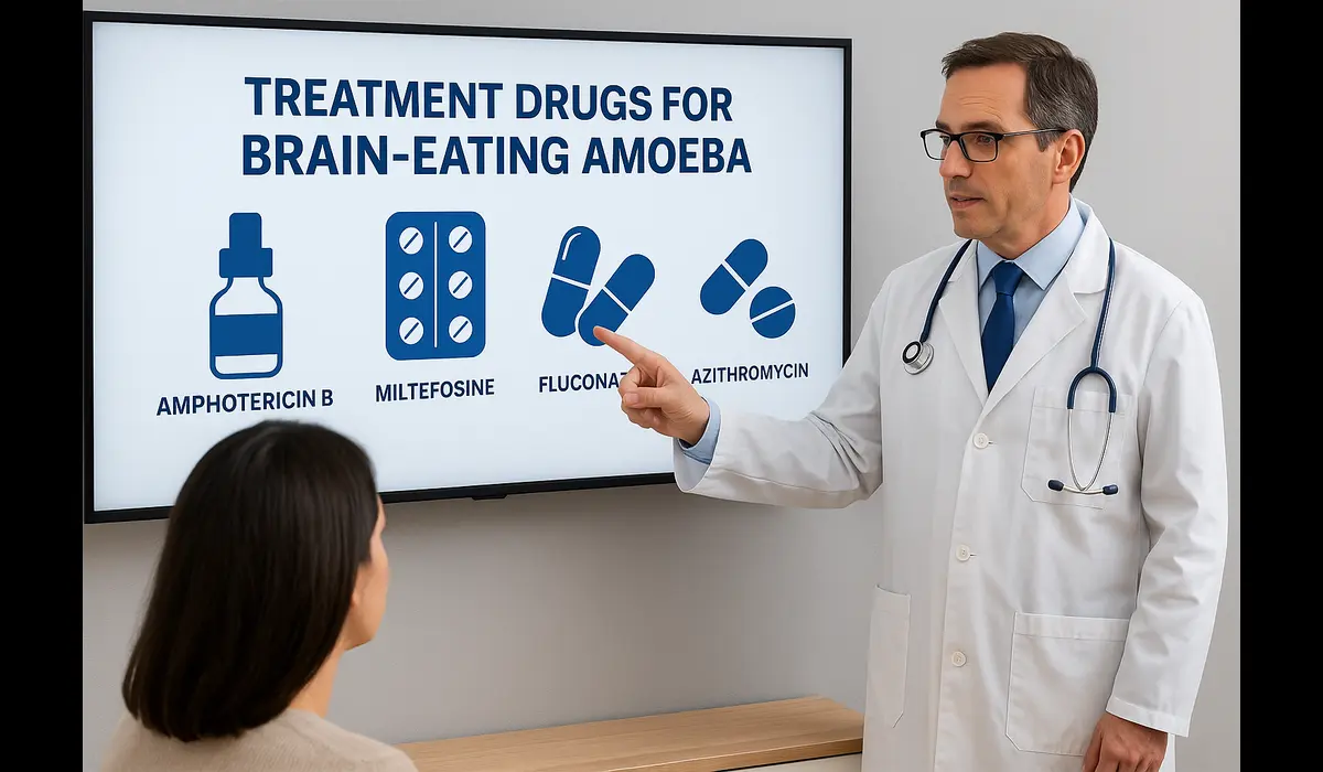 Drugs used for brain-eating amoeba treatment.