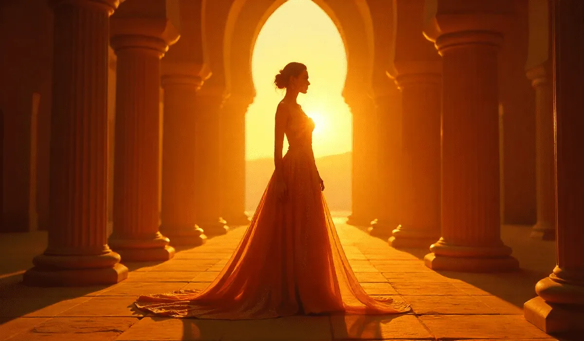 Cinematic movie poster design with dramatic silhouette and 2025 release date