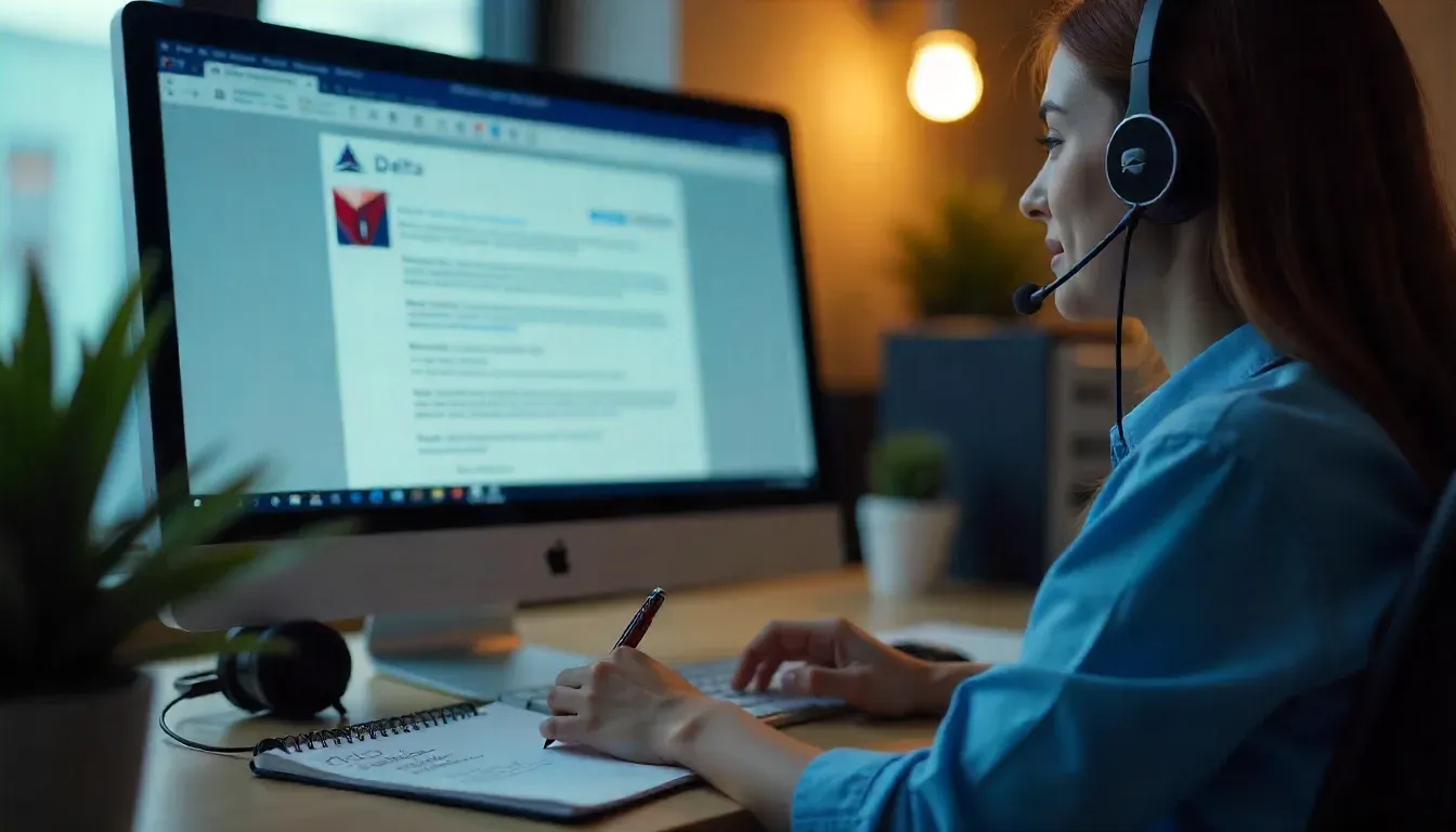 Contacting Delta support to cancel a flight