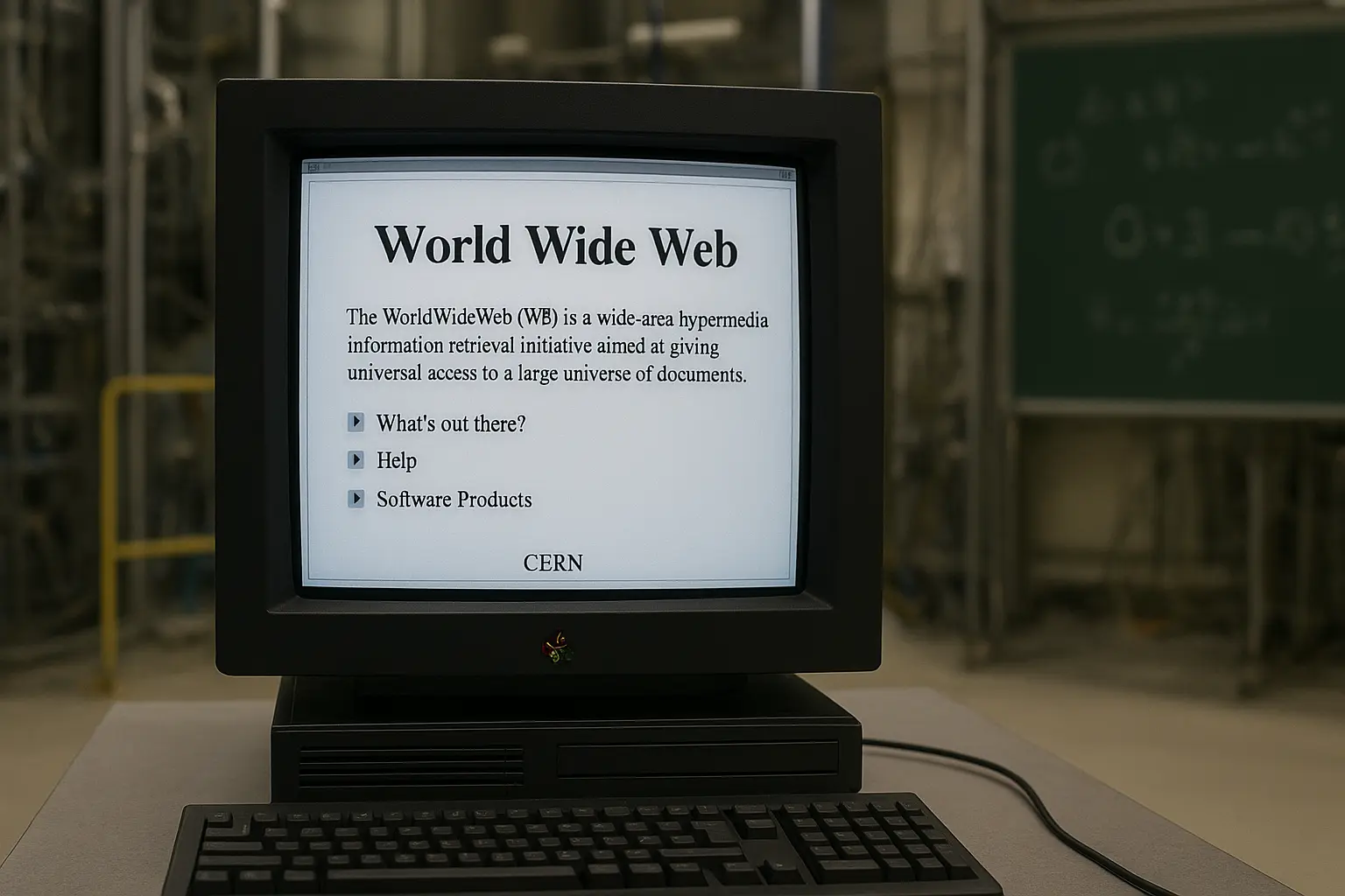 Tim Berners-Lee World Wide Web first page