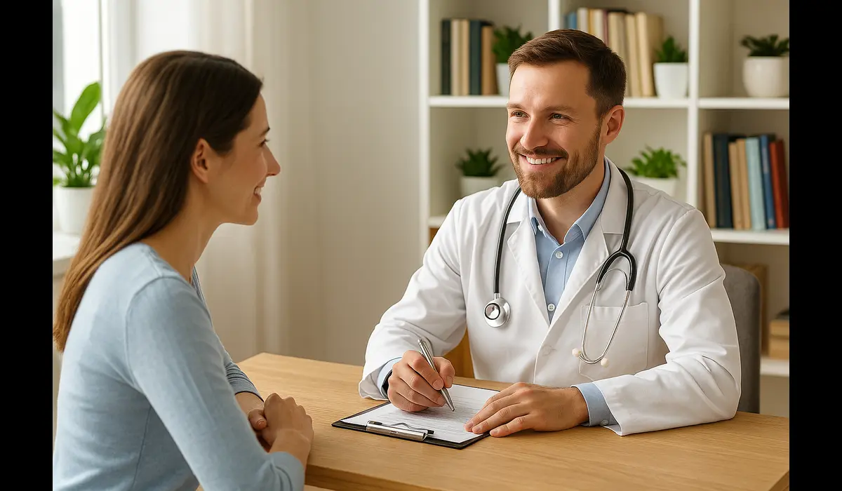 Functional medicine doctor consulting patient in USA