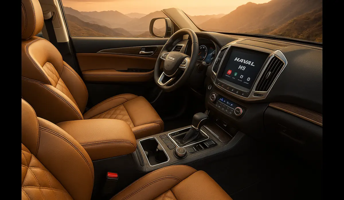 Haval H9 expected price India interior