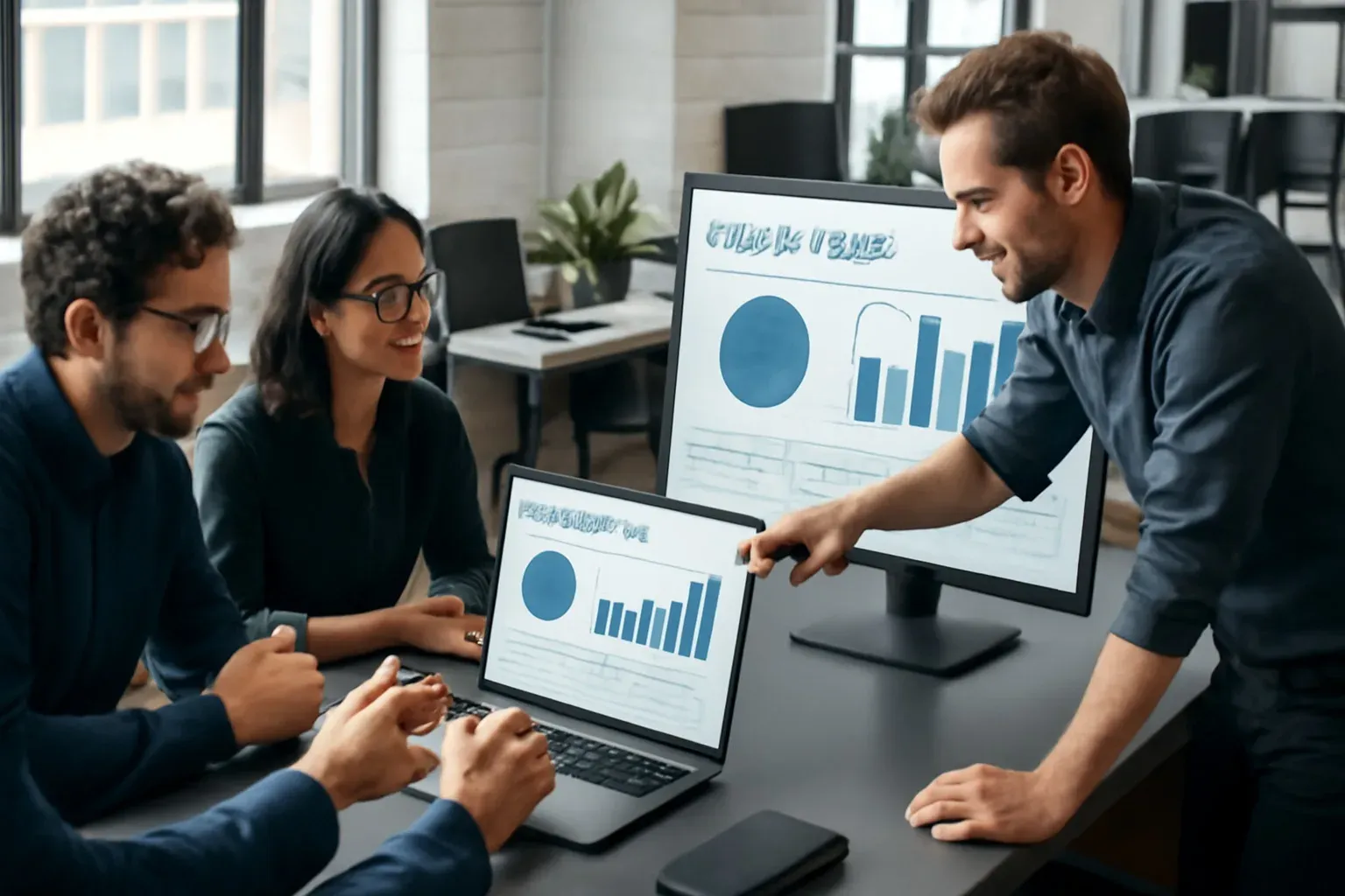 IT team analyzing cloud cost reports