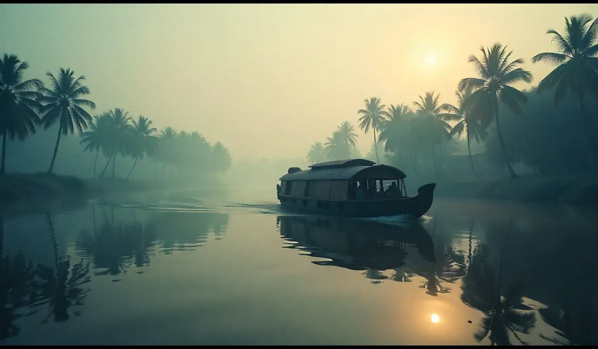 Kerala backwaters houseboat — how to explore India in December