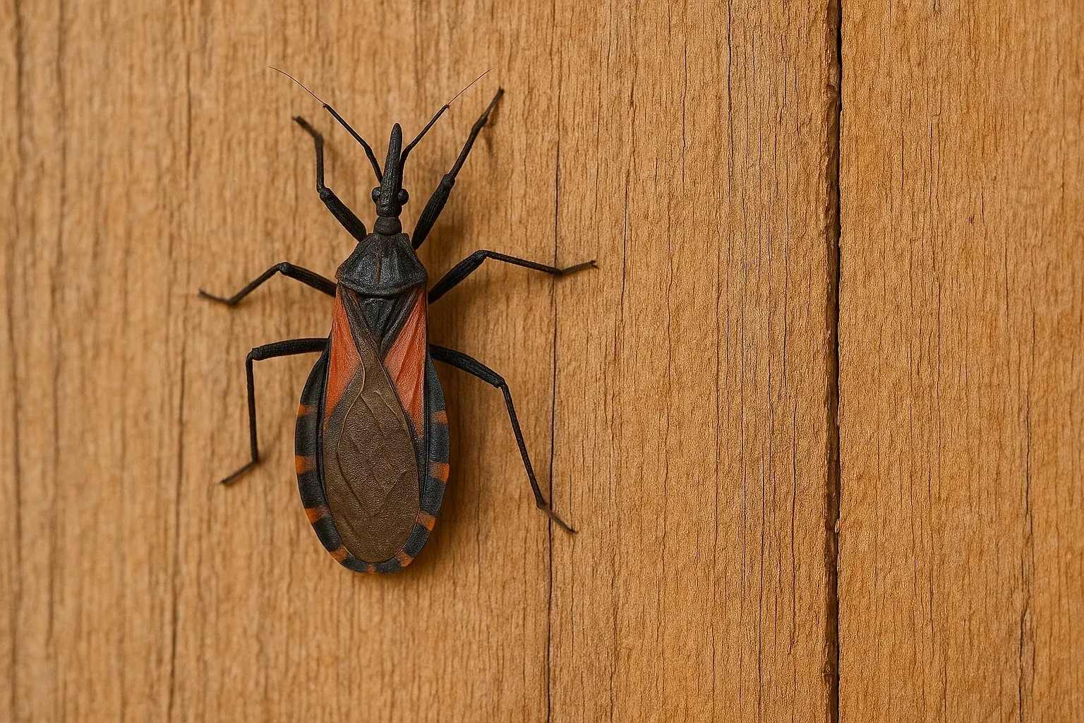 Kissing bug, main transmitter of Chagas disease.