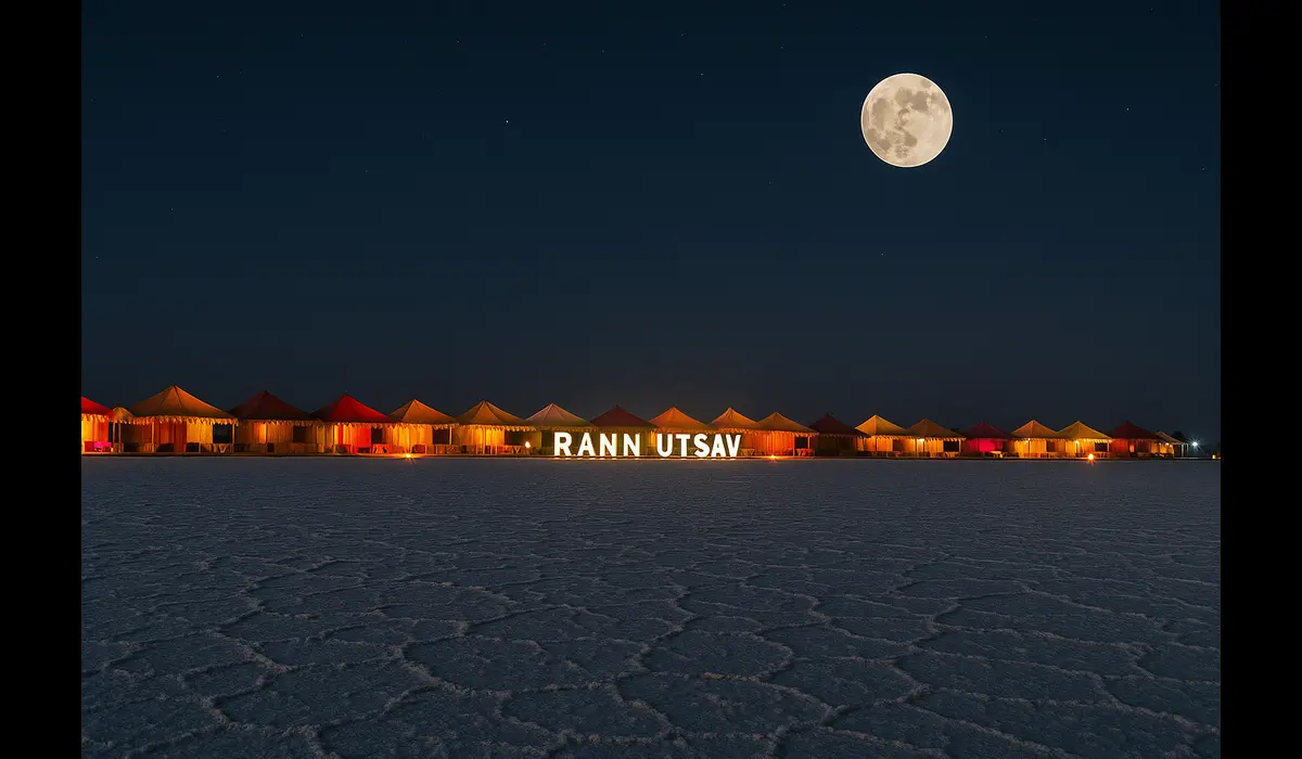 Rann of Kutch festival lights — how to explore India in December.