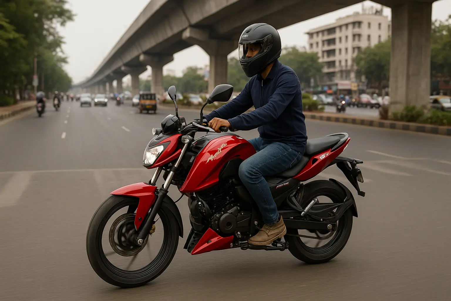 tvs apache rtr 200 4v daily commute india