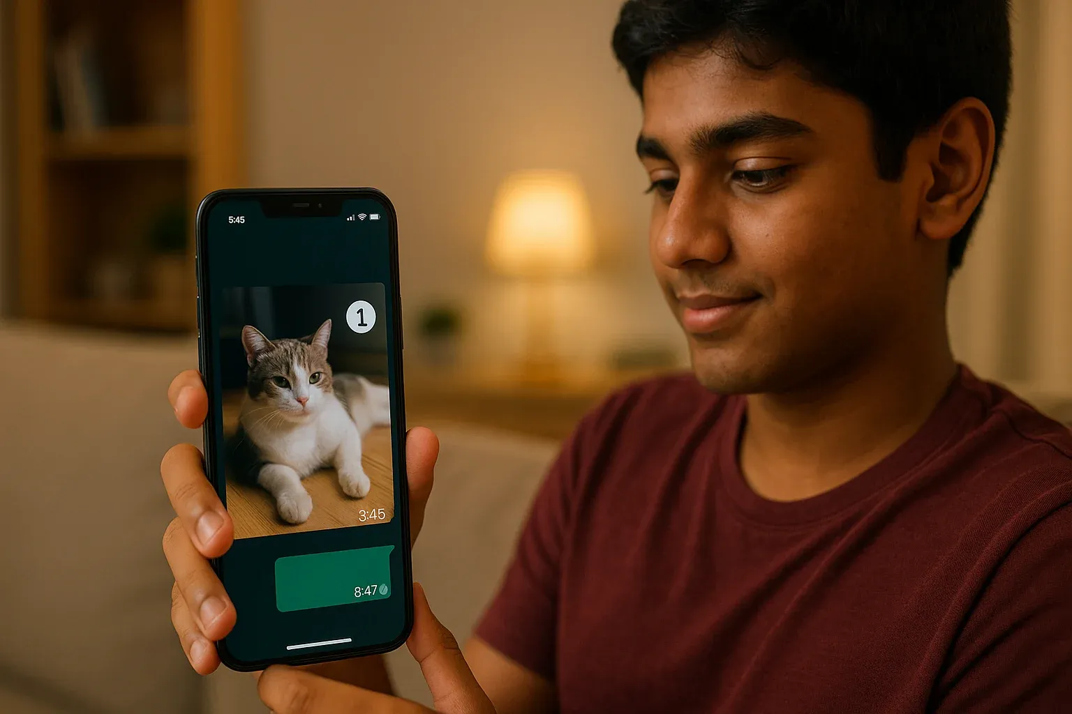 WhatsApp one-time media sharing trick India