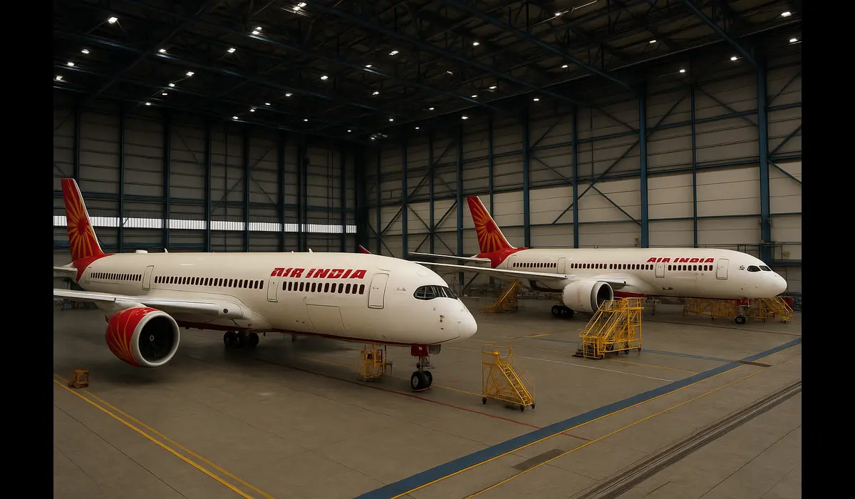 Air India fleet maintenance hangar