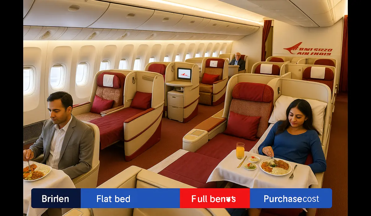 Air India business class JFK to Delhi.