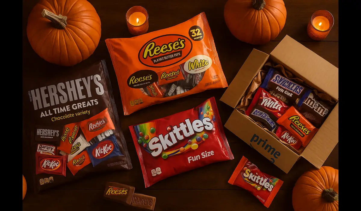 Amazon Prime Halloween candy bulk delivery USA.