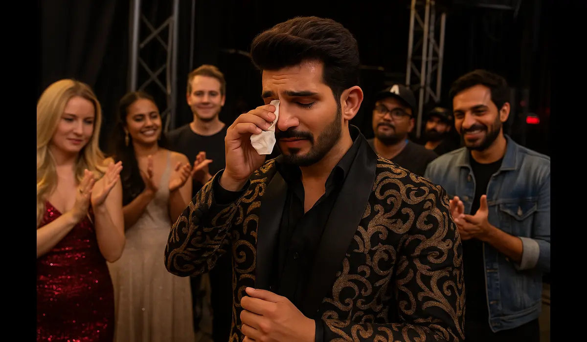 Arjun Bijlani emotional finale backstage moment