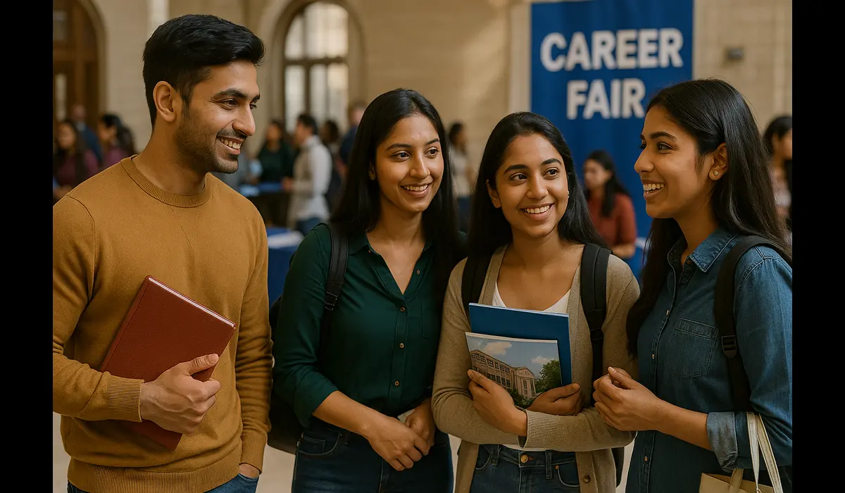 work and study in USA for Indian students career fair.