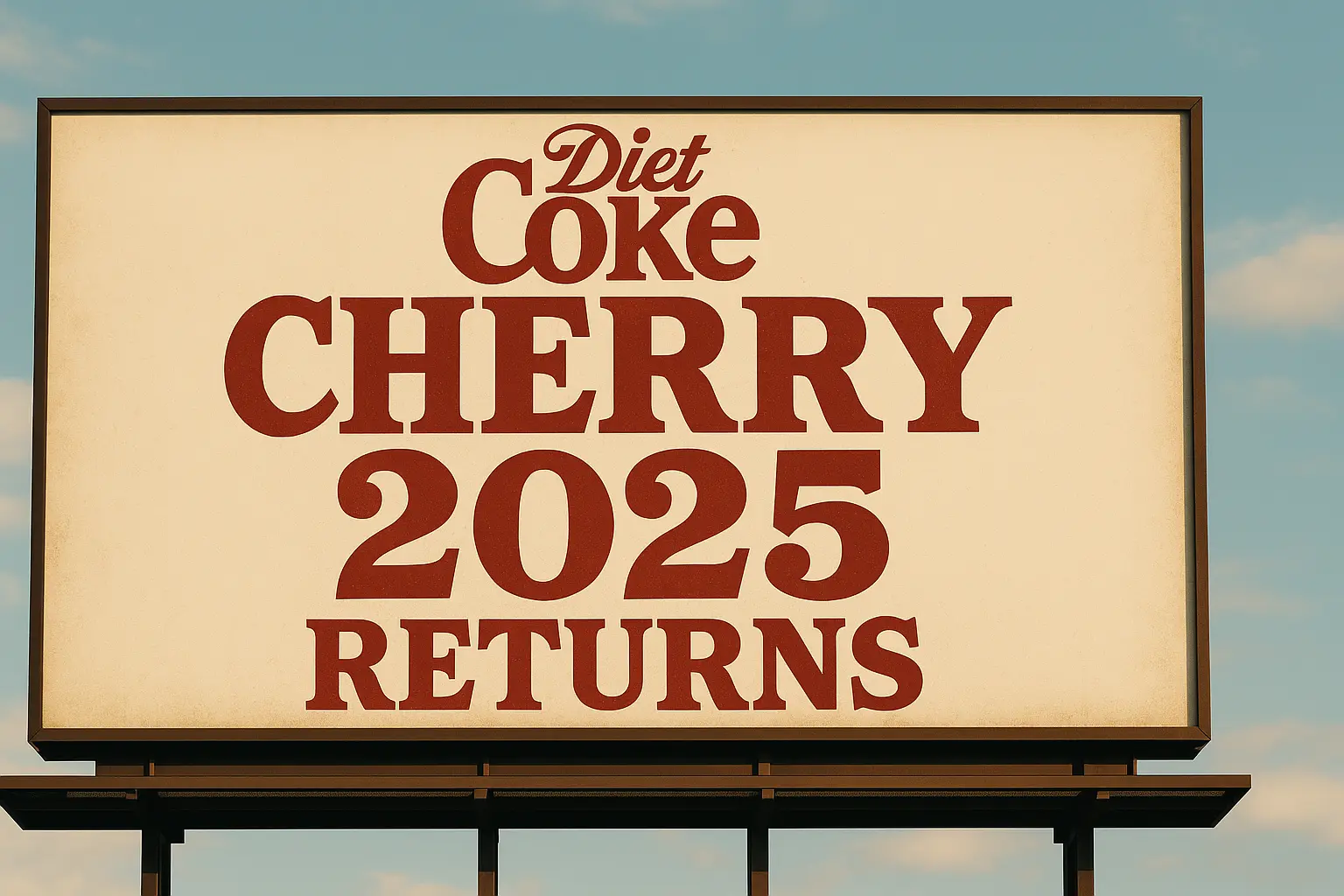 diet coke limited edition flavor release 2025 billboard