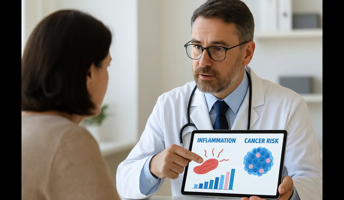 ibuprofen reduces cancer risk discussion with doctor.