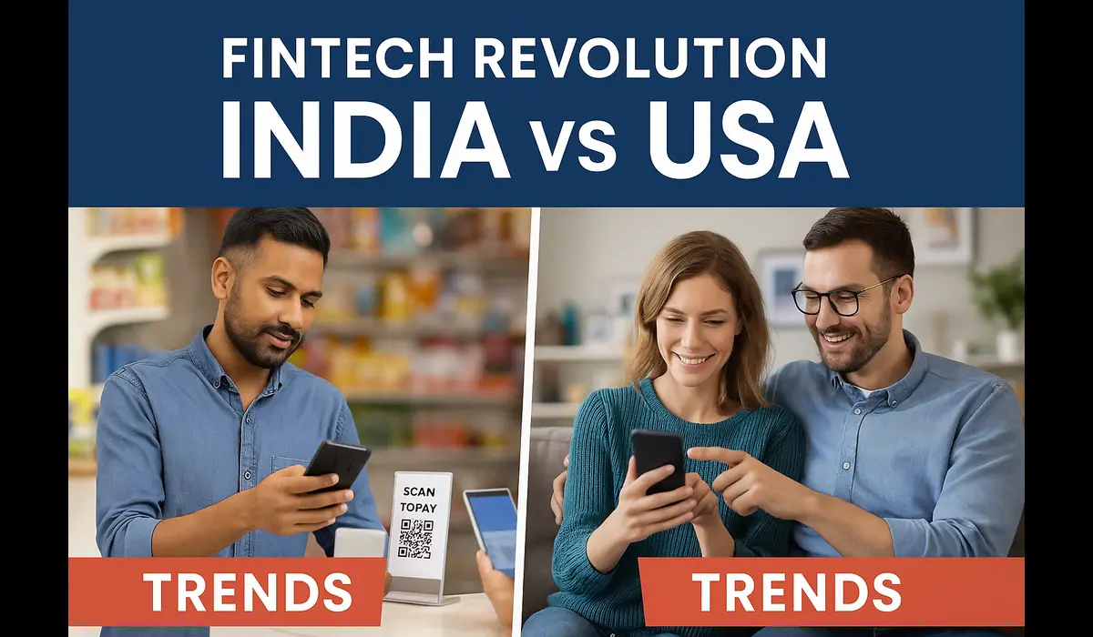Fintech revolution India vs USA trends