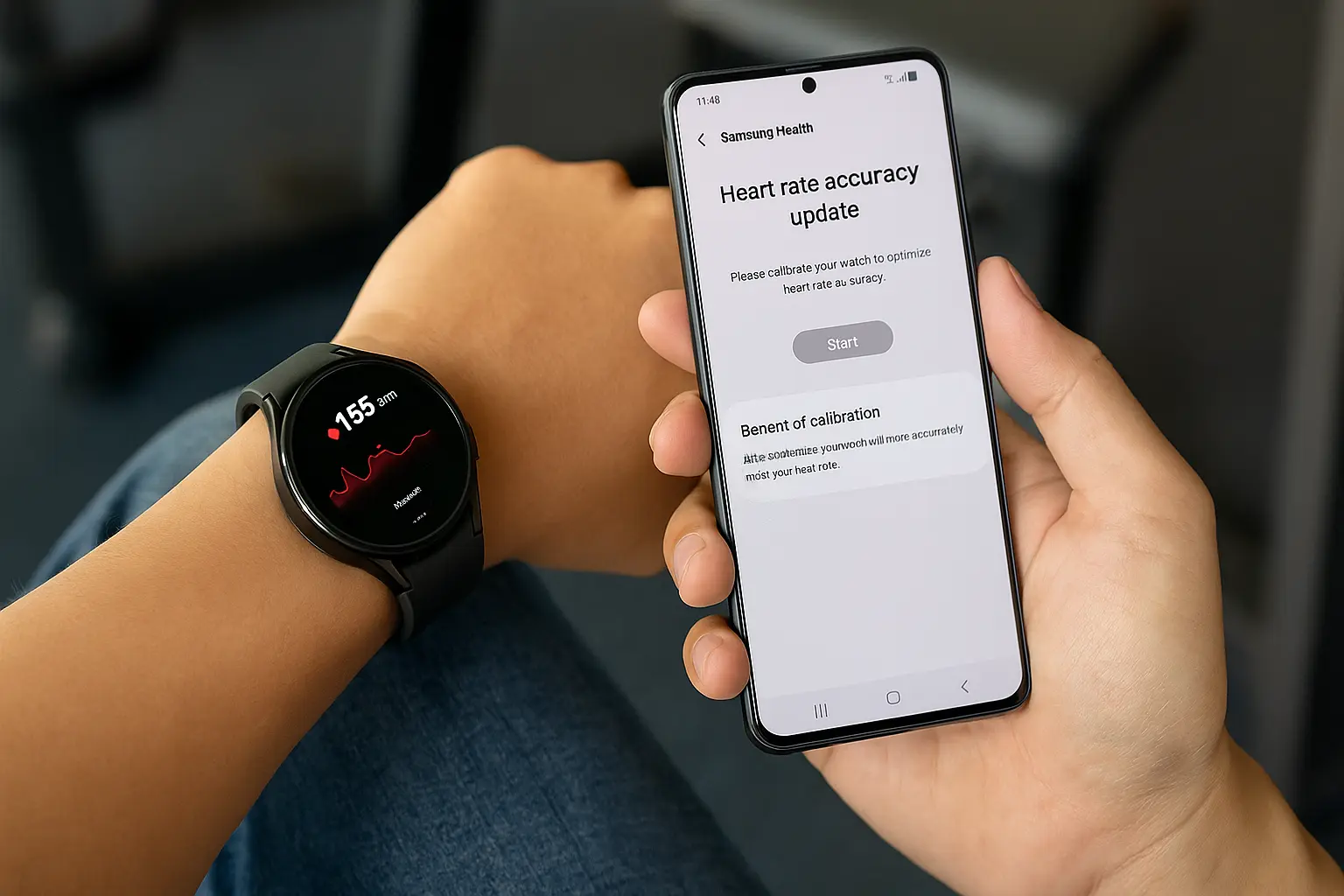 Samsung Galaxy Watch 8 heart rate accuracy update calibration