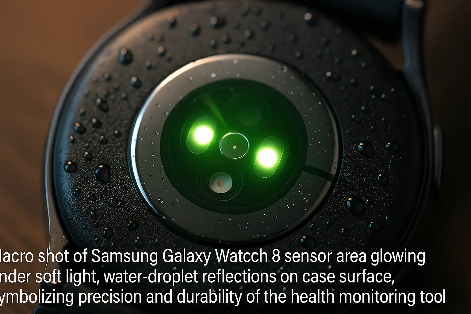Galaxy Watch 8 health monitoring tool sensor close-up
