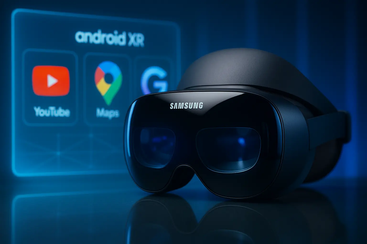 Samsung Galaxy XR headset Android XR interface
