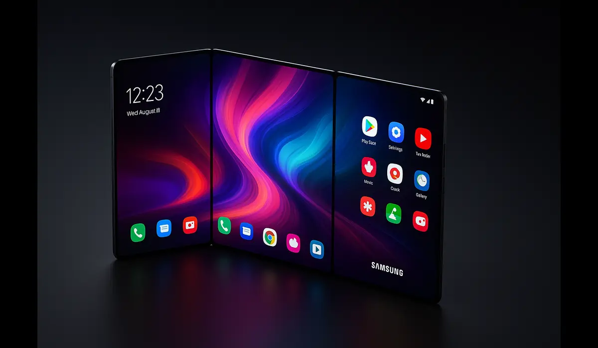 Galaxy Z Trifold hinge design and dual-fold mechanism