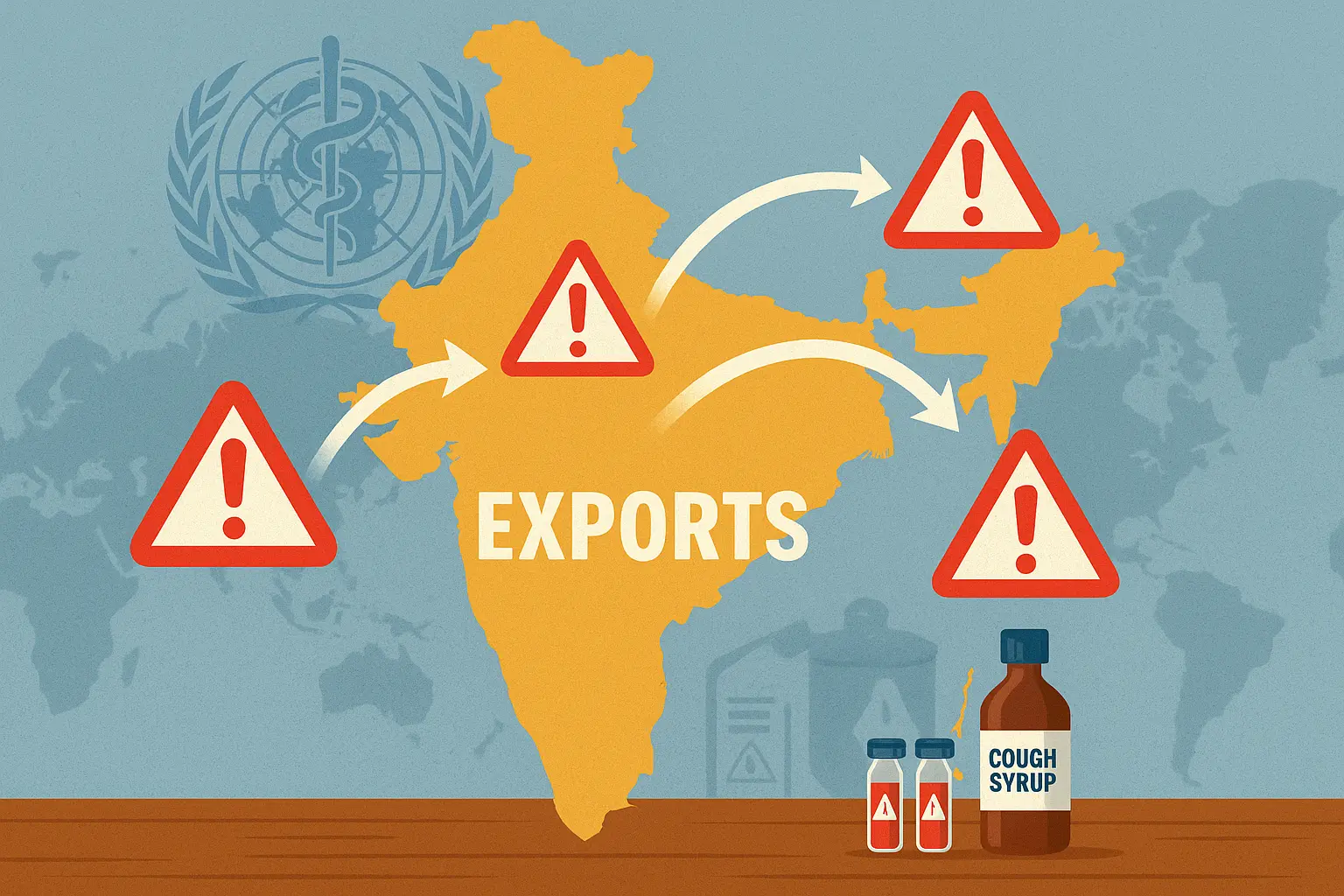 WHO toxic cough syrup export alert India