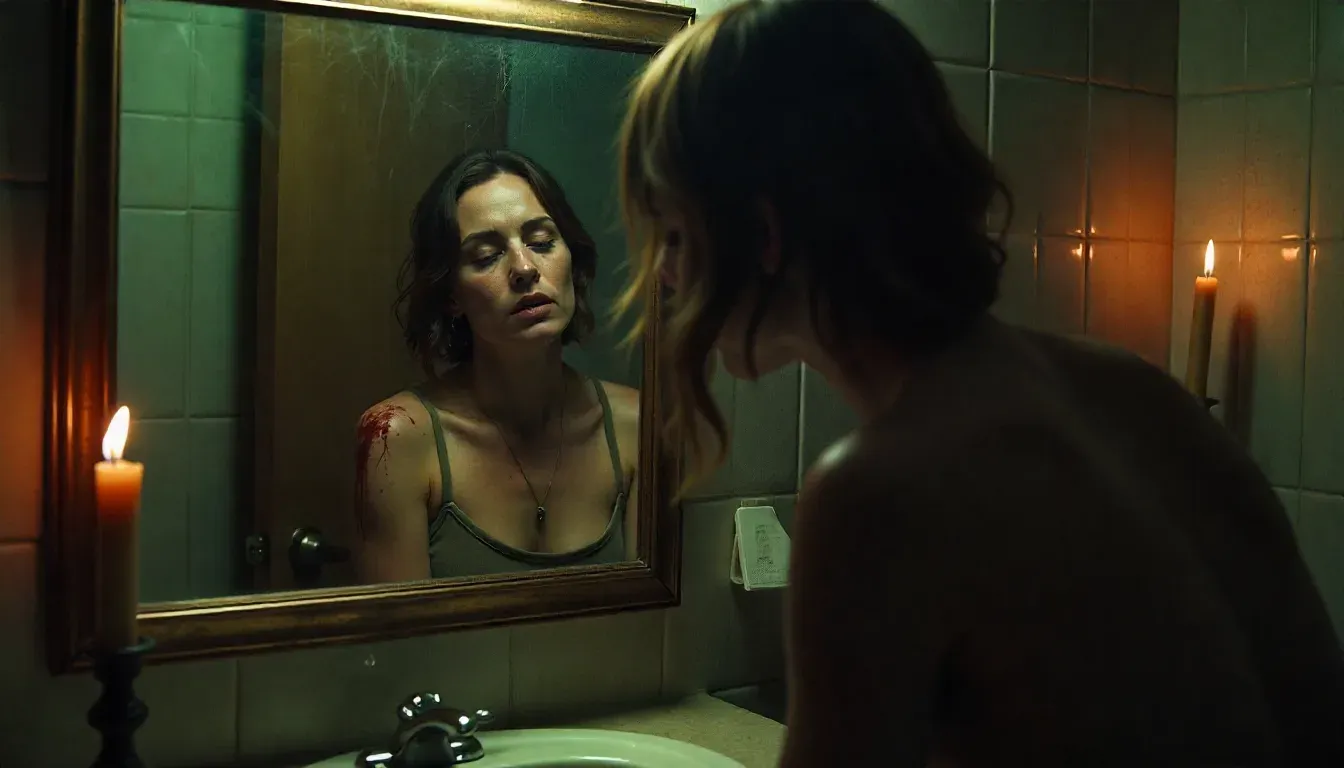 Bloody handprint clings Amazon Halloween decor