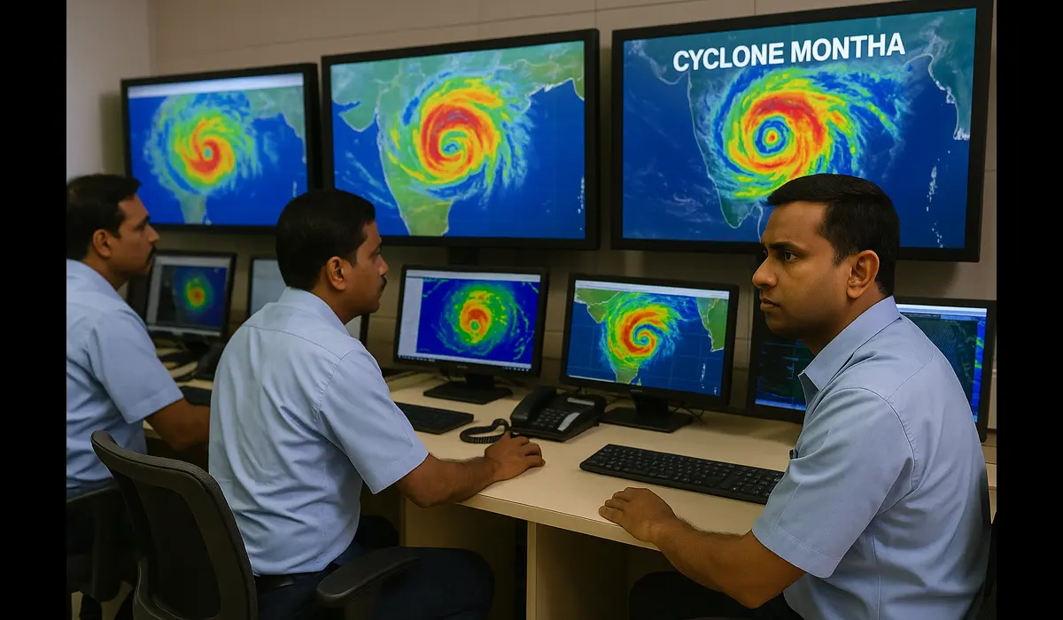 Chennai flood risk Cyclone Montha rainfall advisory October 2025 IMD radar monitoring