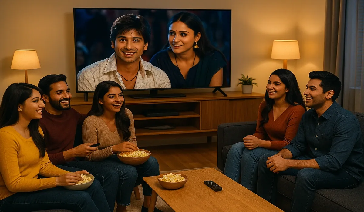 Top Streaming Platforms in USA Loved by Indian Families — family choosing Disney+, Netflix, and Zee5 shows