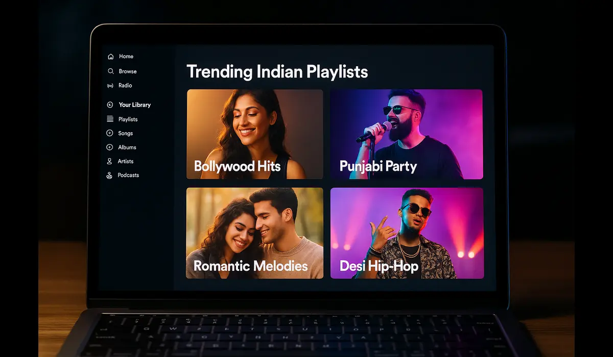 Indian songs trending USA charts playlist.