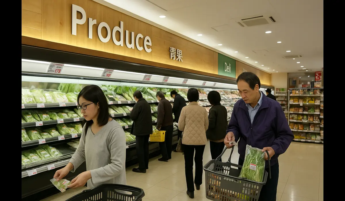 Japan core inflation rate September 2025 food prices.