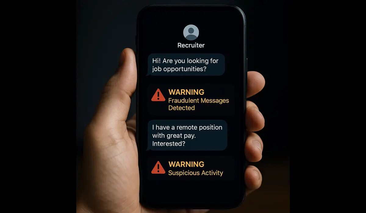 cyber job scam activity map United States 2025