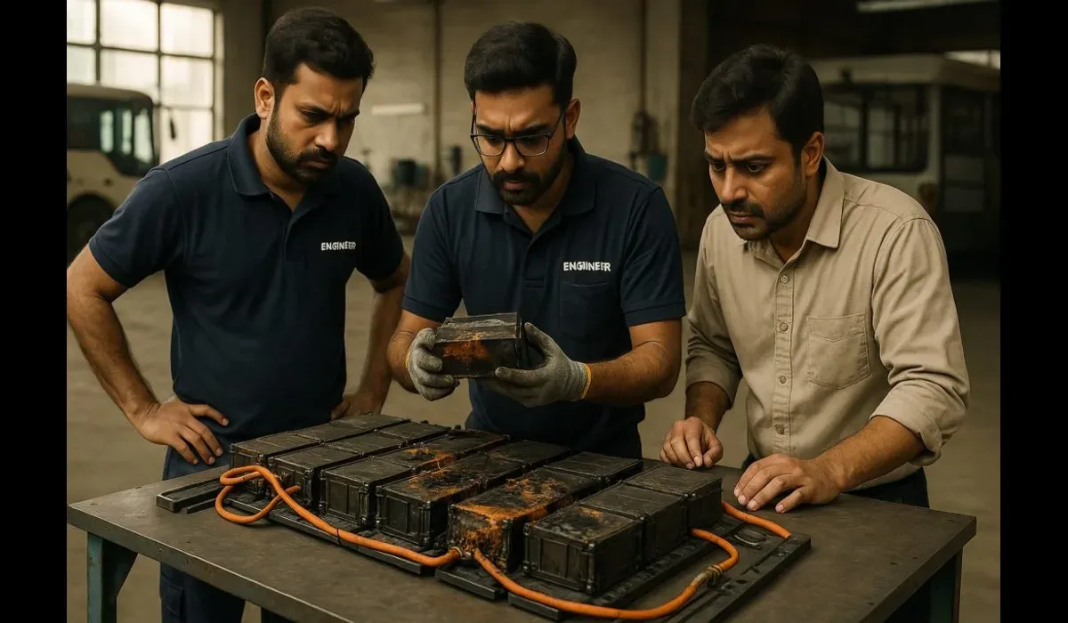 Andhra Pradesh bus fire caused by lithium-ion batteries inspection