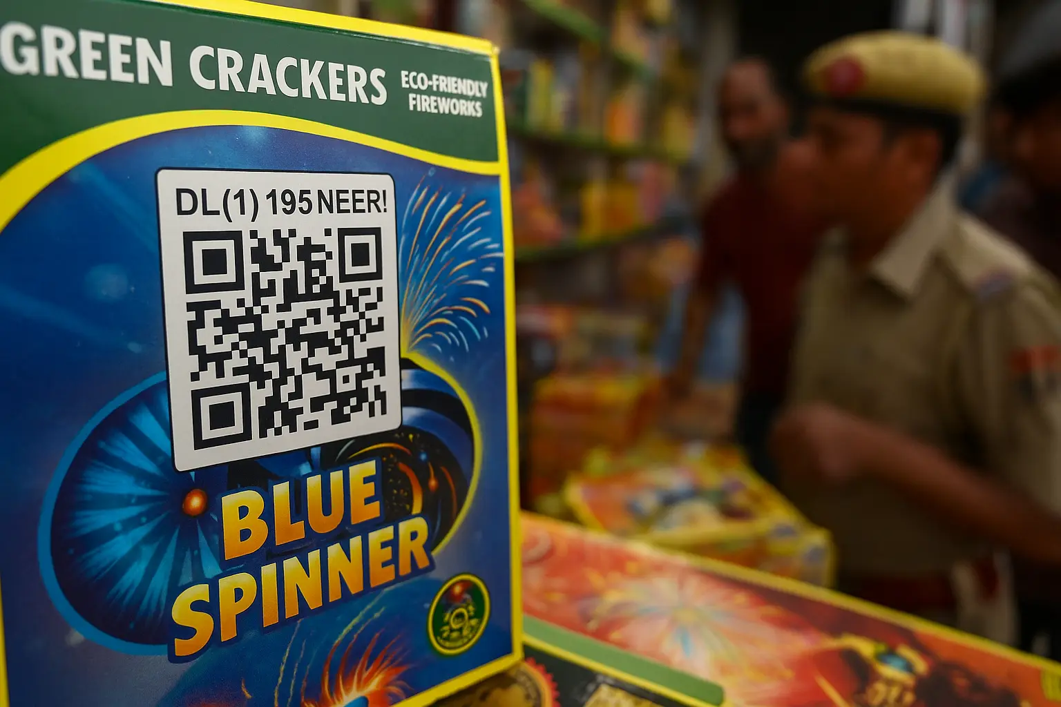 green crackers with QR code Delhi NCR