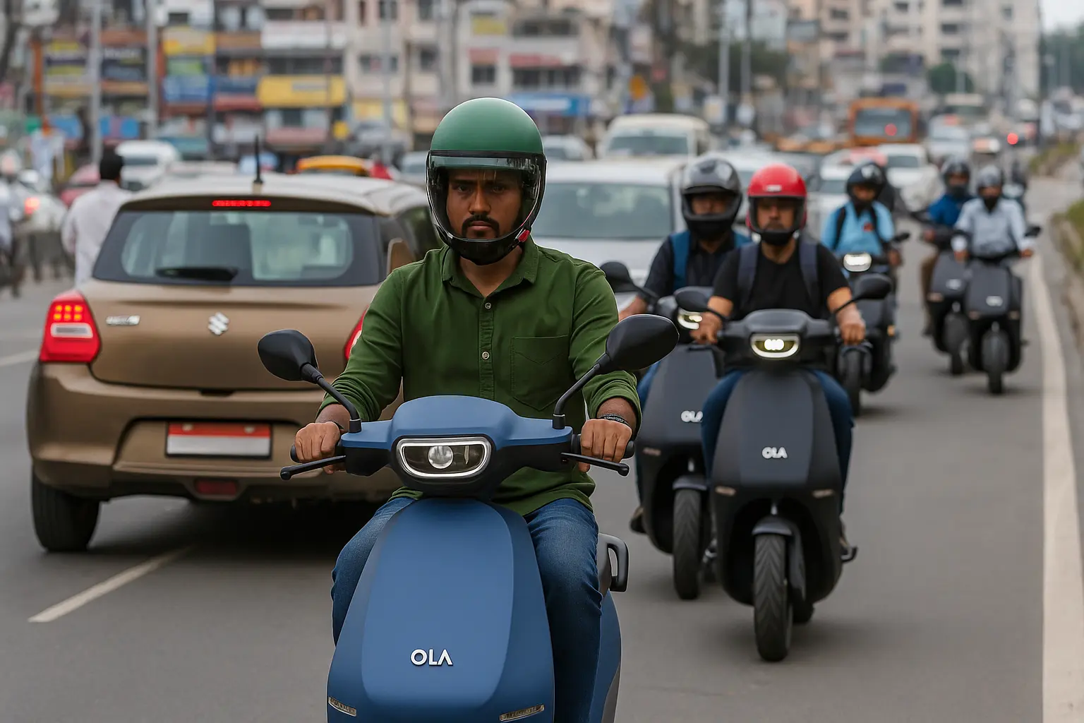 Ola Electric scooter mileage and range commute.