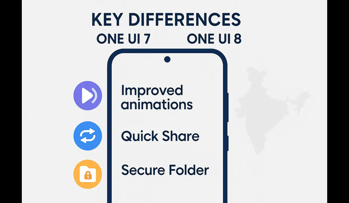 one ui 7 vs one ui 8 performance comparison India