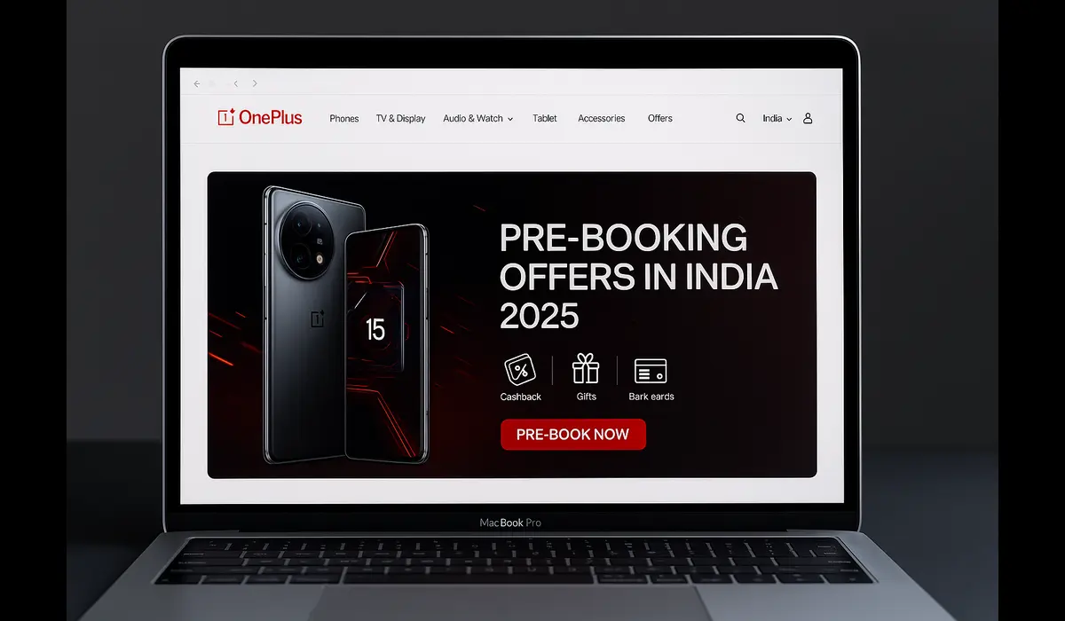 OnePlus 15 pre-booking offers online in India