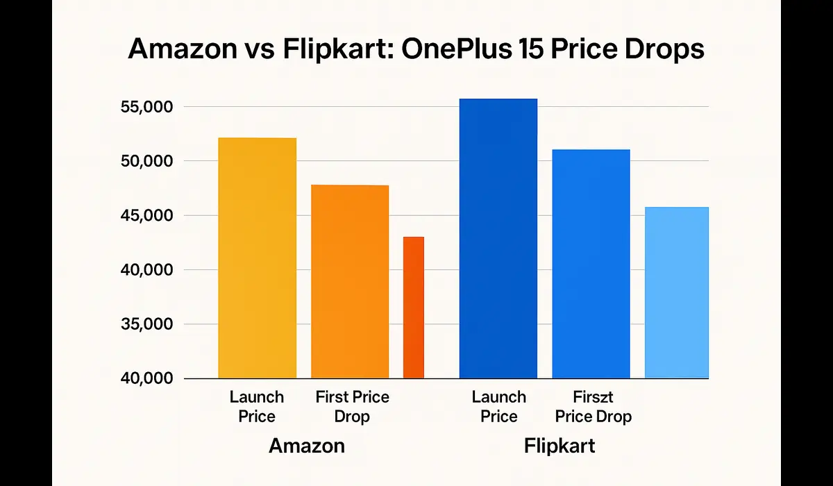 OnePlus 15 online price predictions in India.