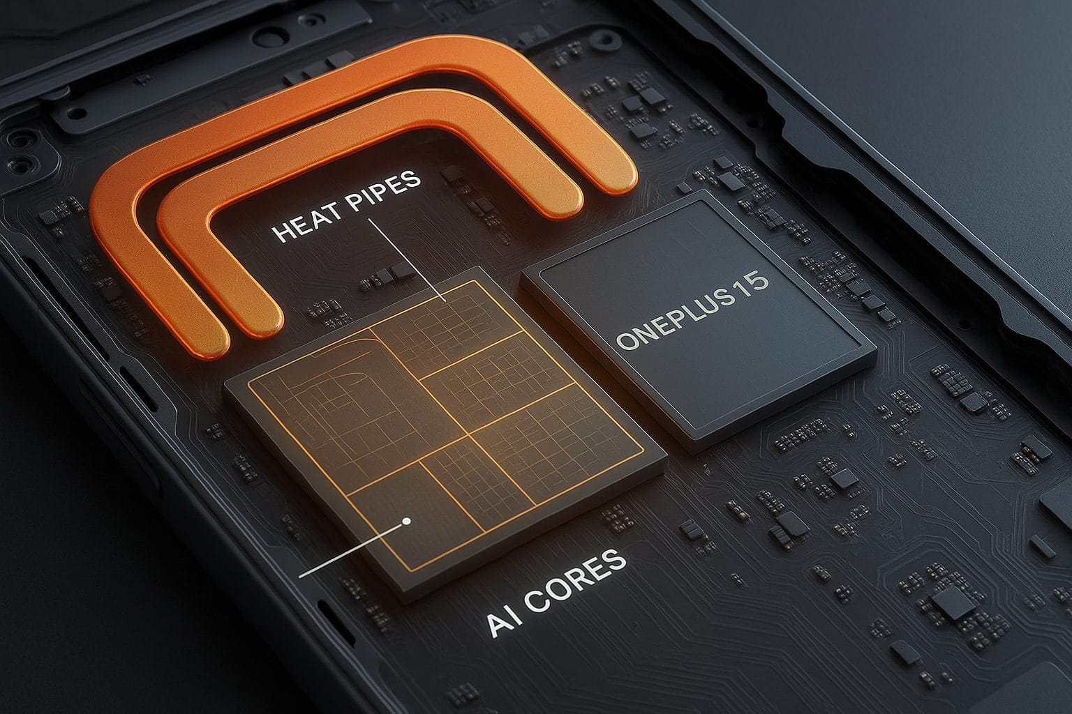 OnePlus 15 gaming core chip specifications internal layout