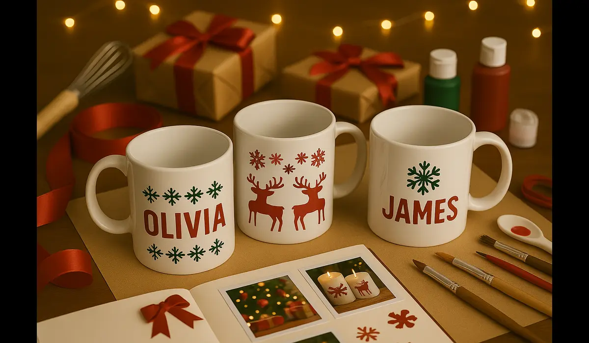DIY Christmas gift ideas Indians are loving in 2025 — hand-painted mugs craft.