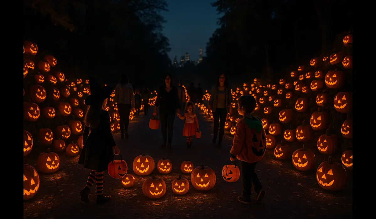 Family-friendly Halloween activities at pumpkin festival in the Northeast U.S.