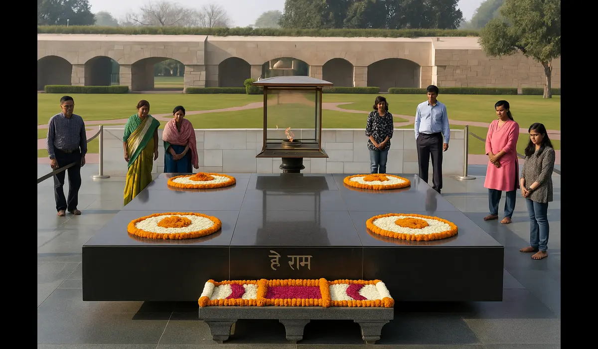 Gandhi Jayanti travel destinations Raj Ghat Delhi