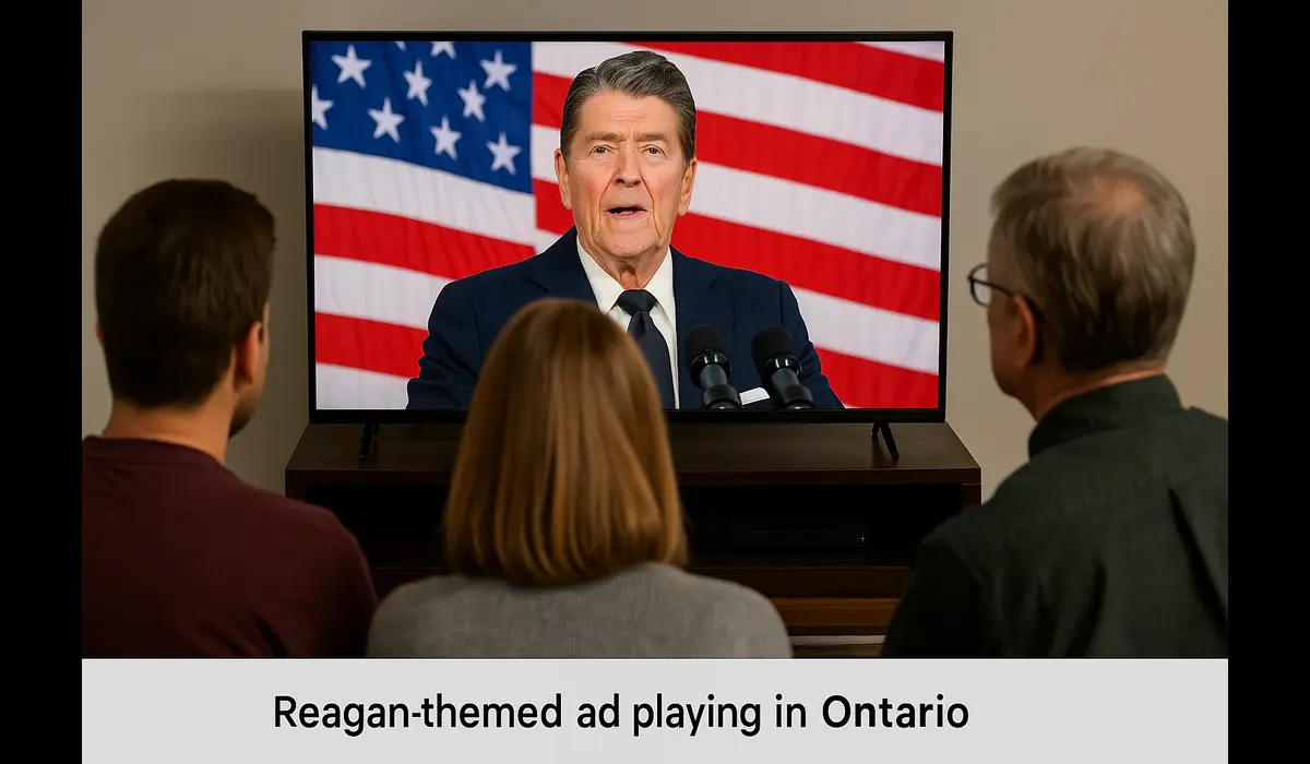 Reagan ad controversy Canada