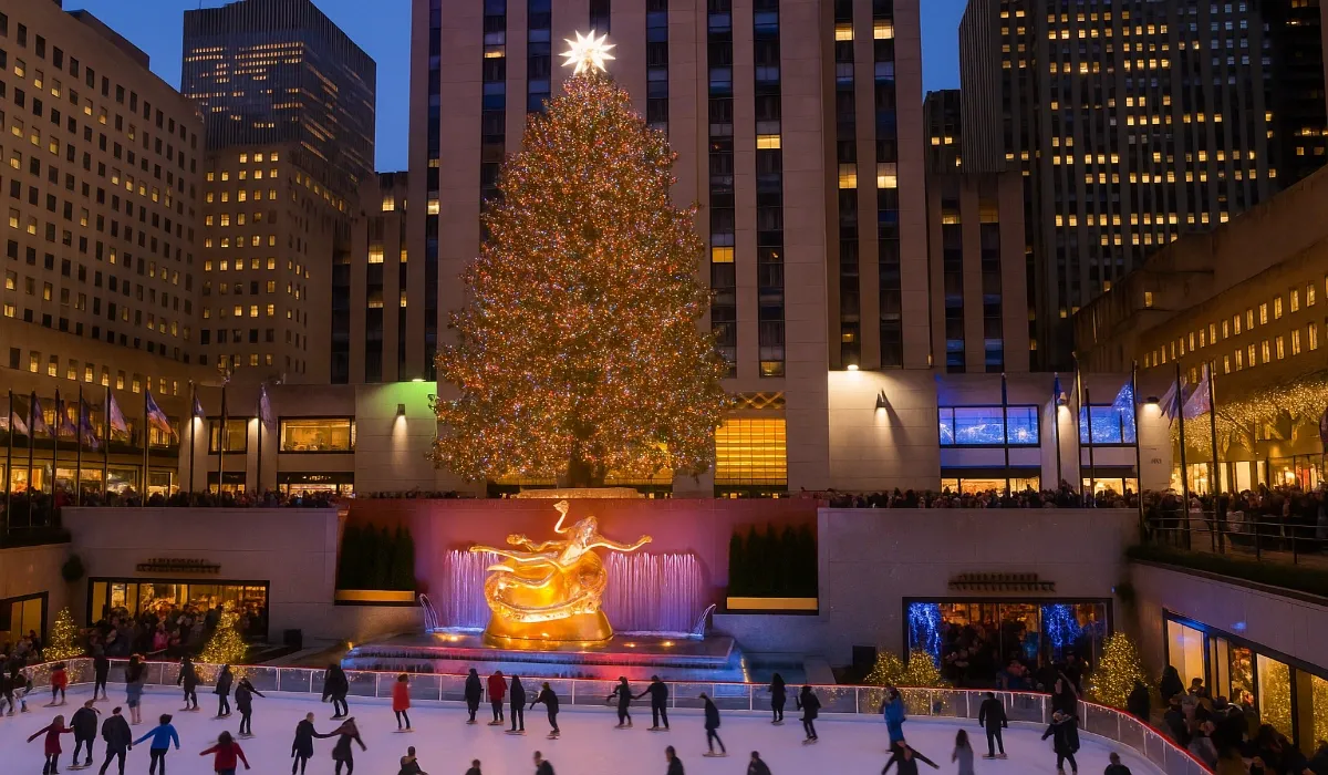 Rockefeller Center Christmas events in USA for Indians.