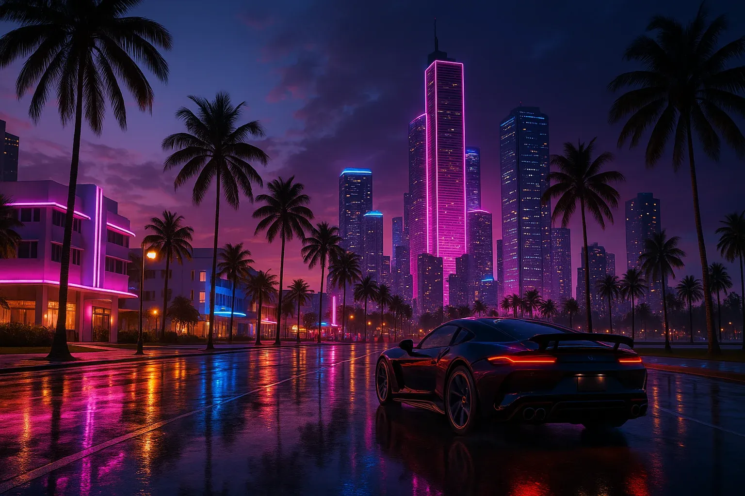 GTA 6 Protagonists Vice City Scene