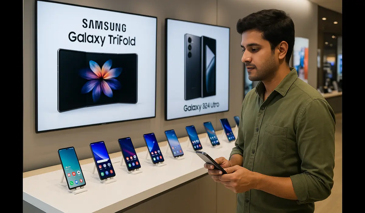 Samsung Galaxy TriFold display and hinge design