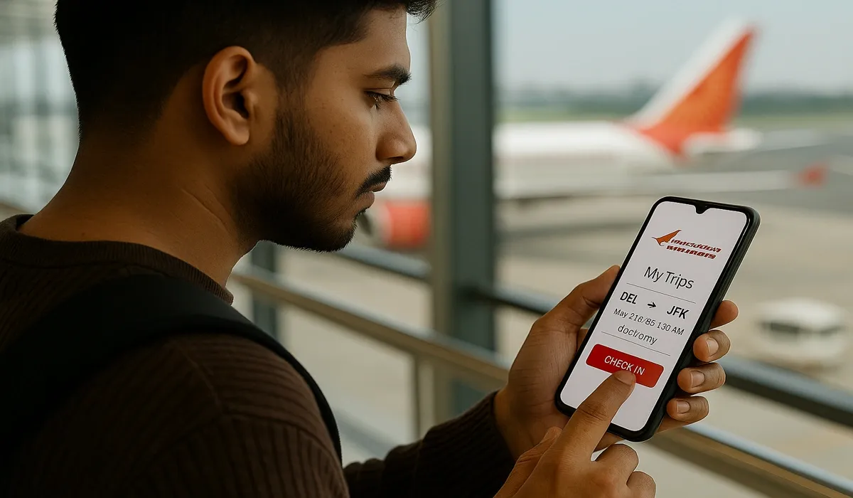 student discounts on Air India flights India app booking