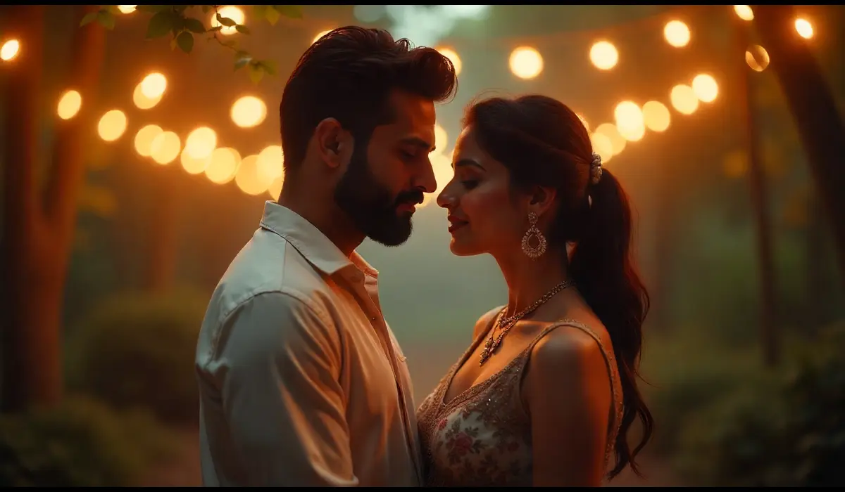 Lead pair of Sunny Sanskari Ki Tulsi Kumari in India 2025 romantic shot